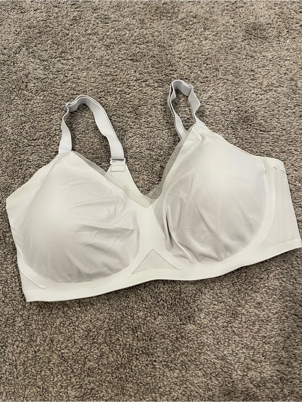 Honeylove Women’s M+ Light Gray Silhouette Bra Wireless Seamless Support
